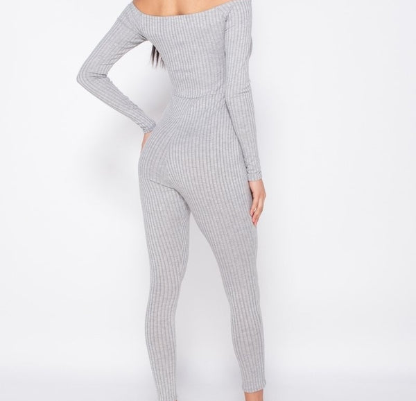 Gray Comfy Jumpsuit